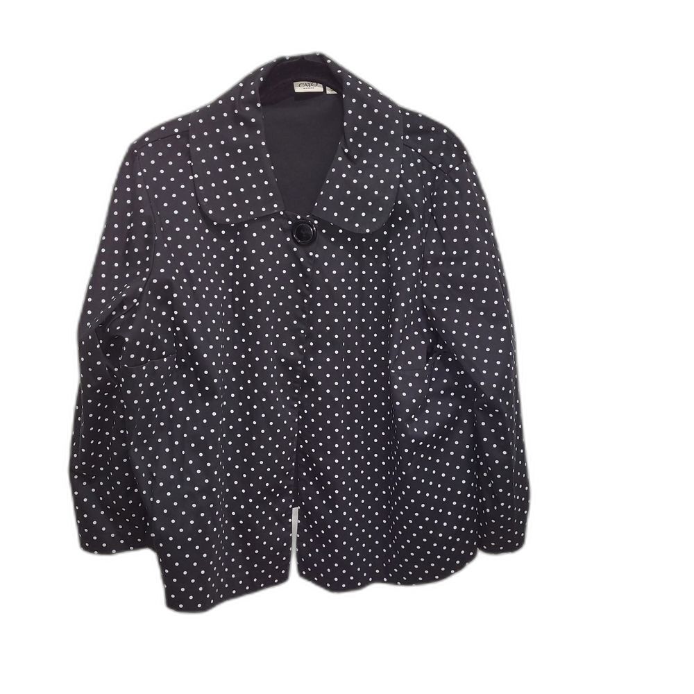 Black Polka Dot Jacket - 18W